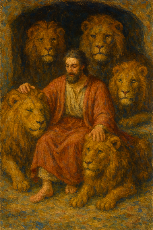 Daniel in the Den - Impressionism