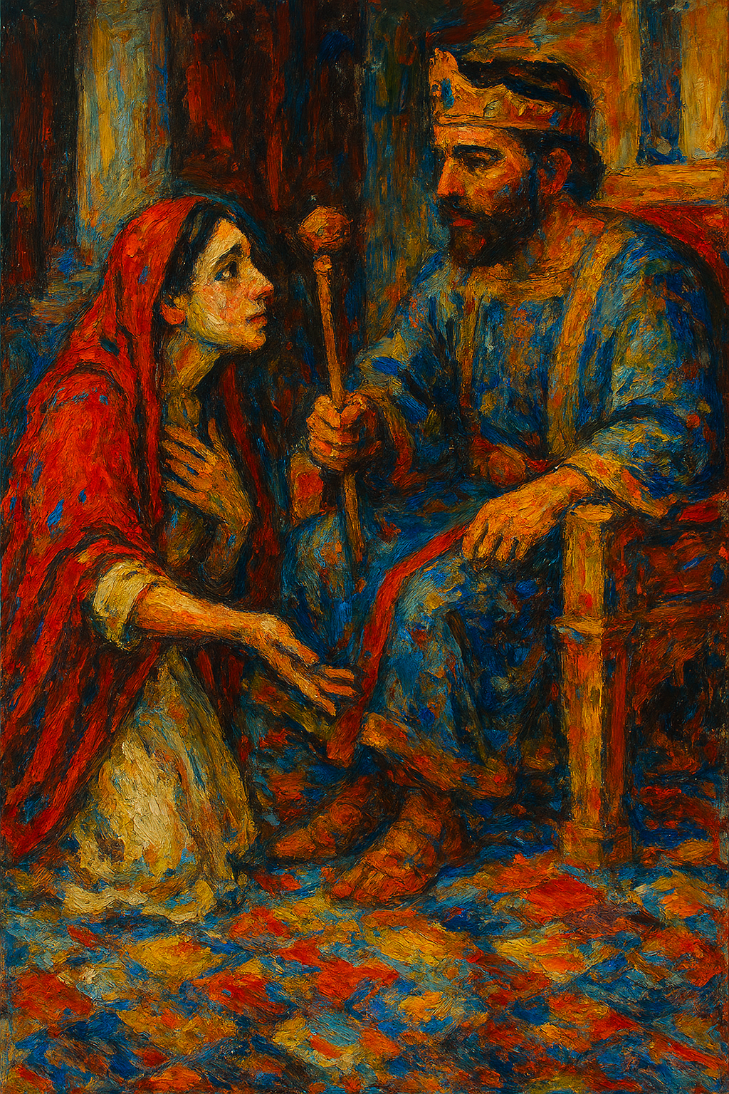 Esther's Plea - Abstract Expressionism - Scriptures Illustrated