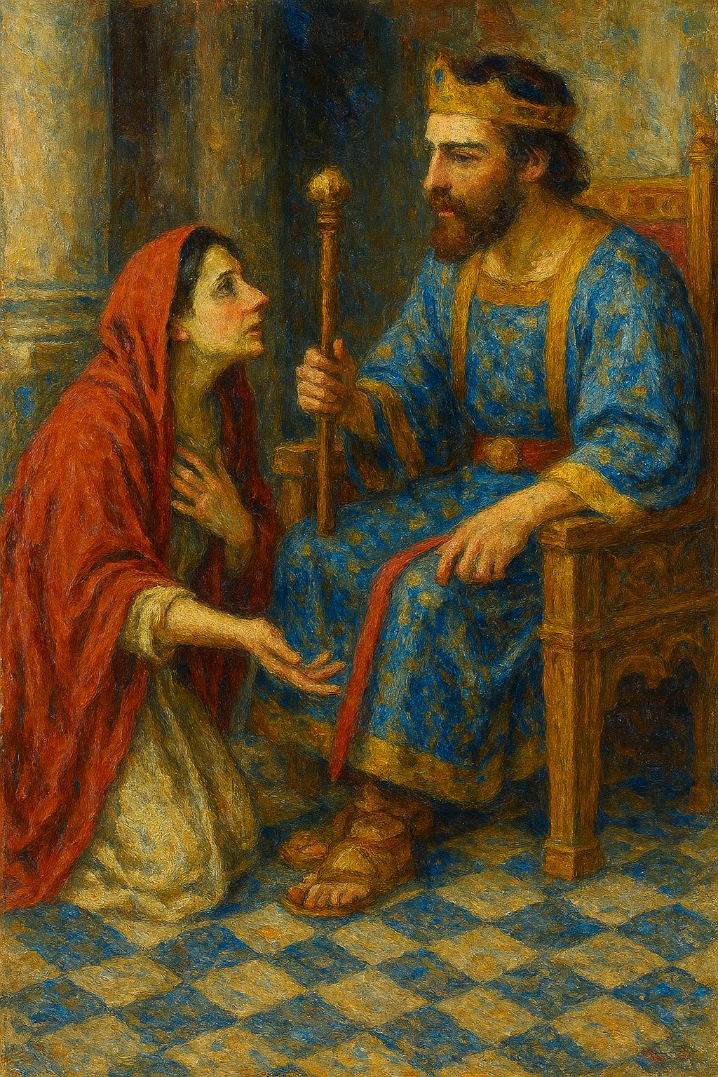 Esther's Plea - Impressionism - Scriptures Illustrated