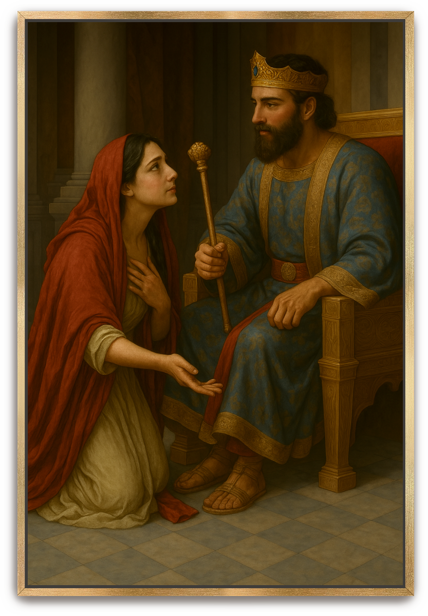 Esther's Plea - Classical Realism - Scriptures Illustrated