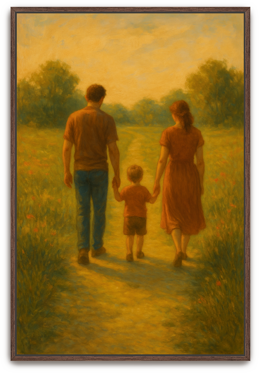 Family Walk - Romanticism