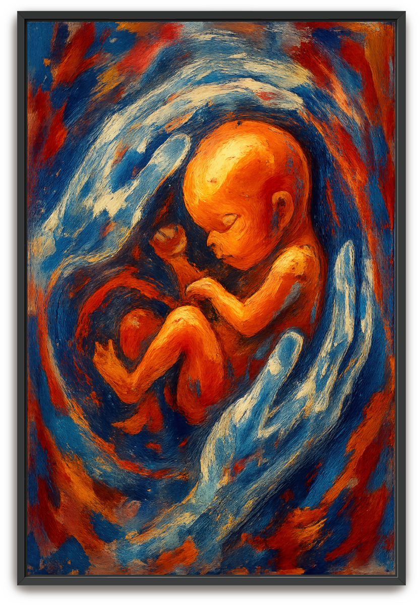 Fearfully and Wonderfully Made - Abstract Expressionism - Scriptures Illustrated