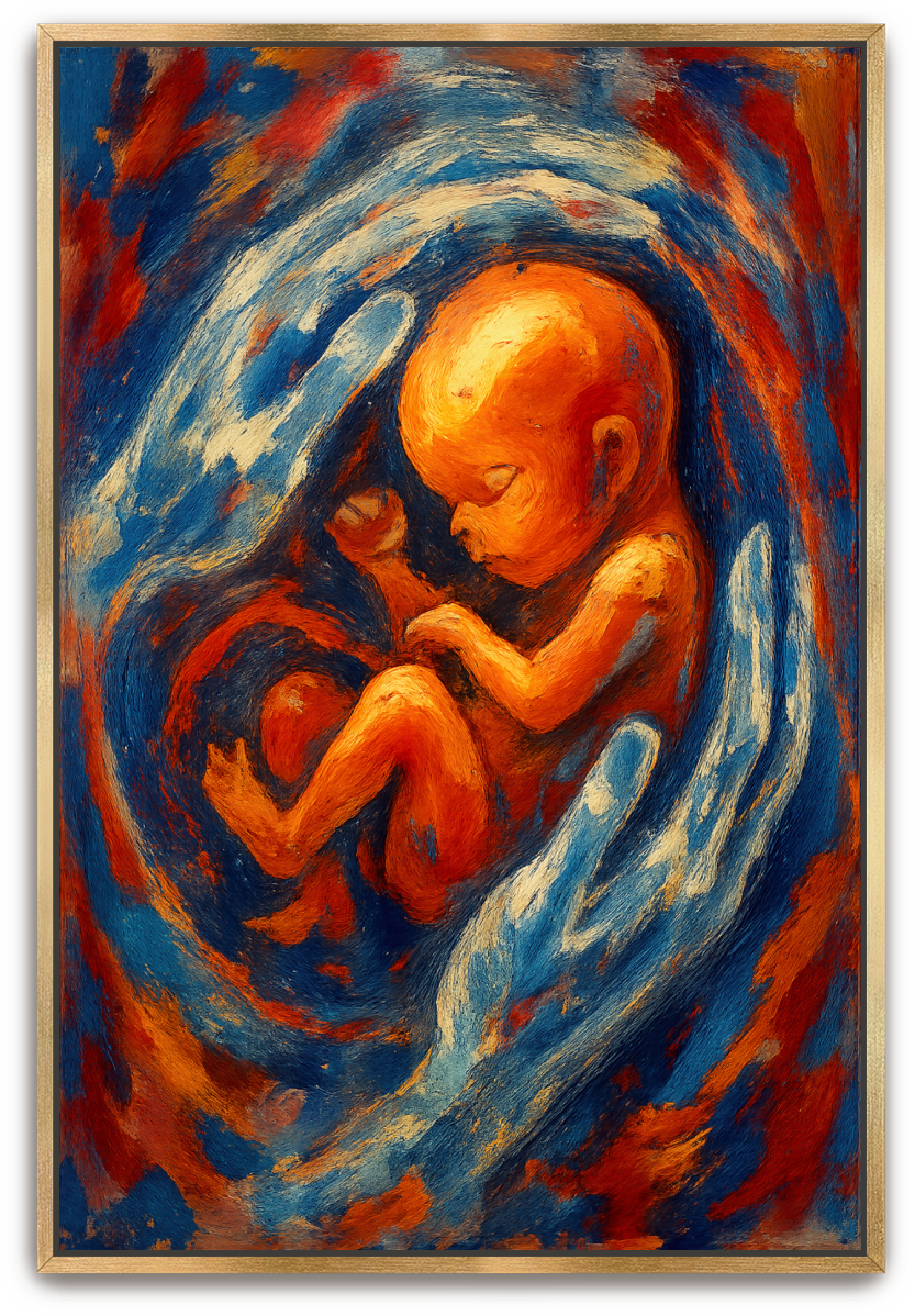 Fearfully and Wonderfully Made - Abstract Expressionism - Scriptures Illustrated