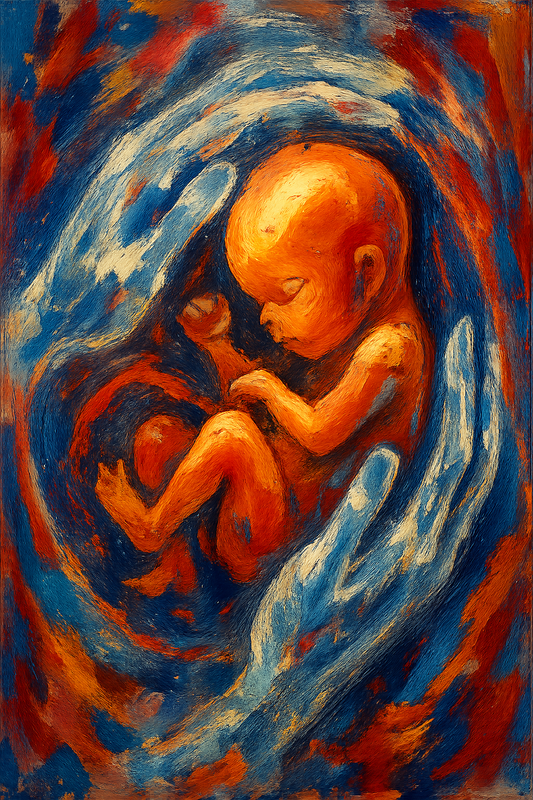 Fearfully and Wonderfully Made - Abstract Expressionism - Scriptures Illustrated