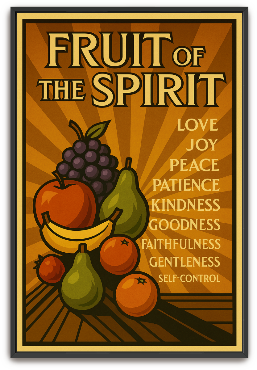 Fruit of the Spirit - Art Deco - Scriptures Illustrated