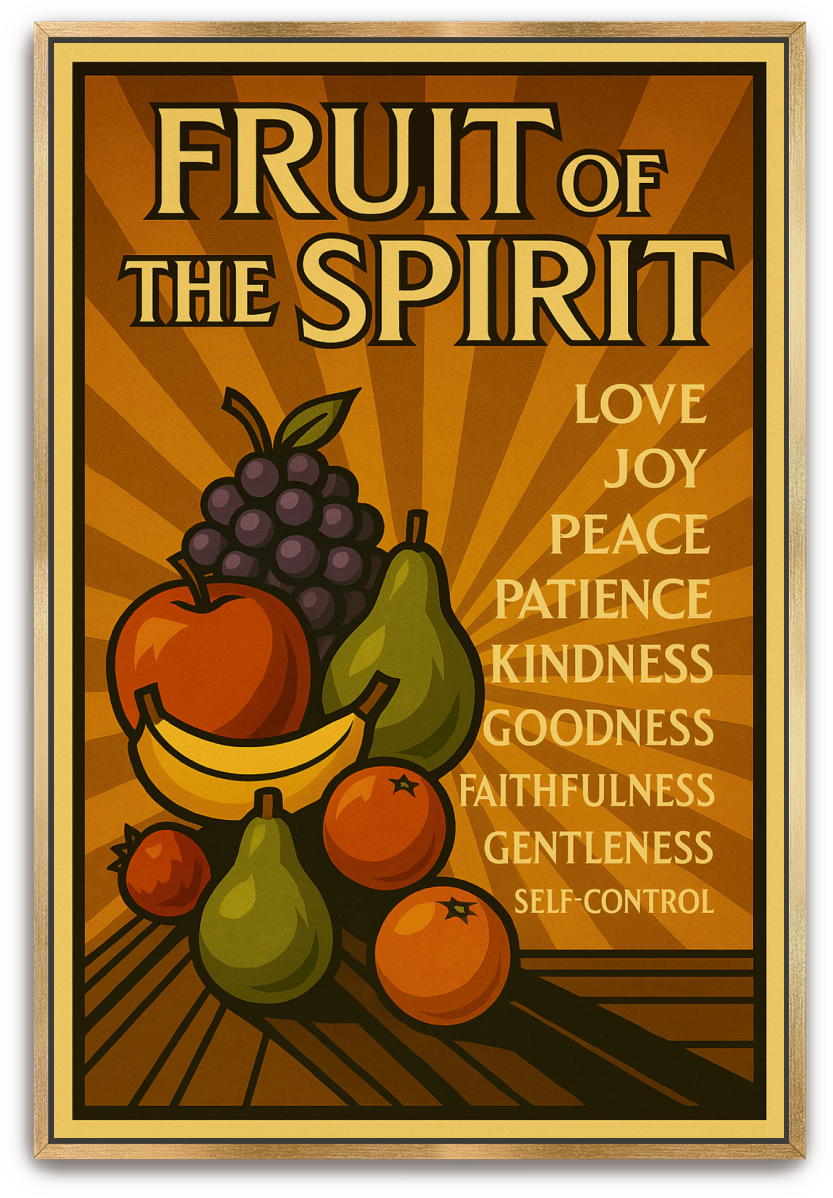 Fruit of the Spirit - Art Deco - Scriptures Illustrated