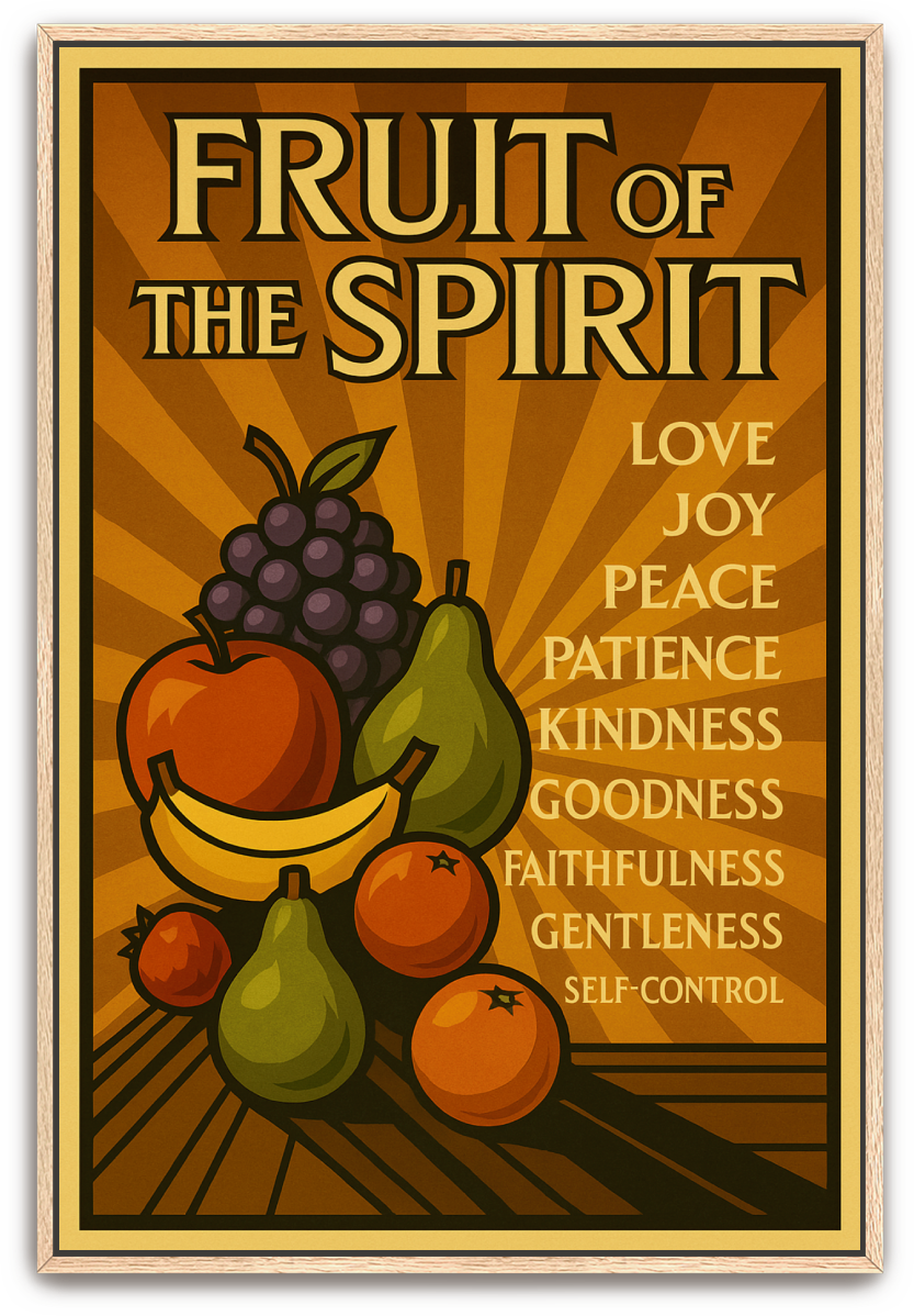 Fruit of the Spirit - Art Deco - Scriptures Illustrated