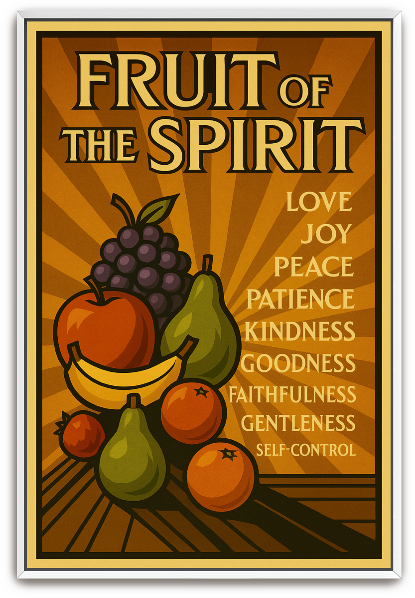 Fruit of the Spirit - Art Deco - Scriptures Illustrated