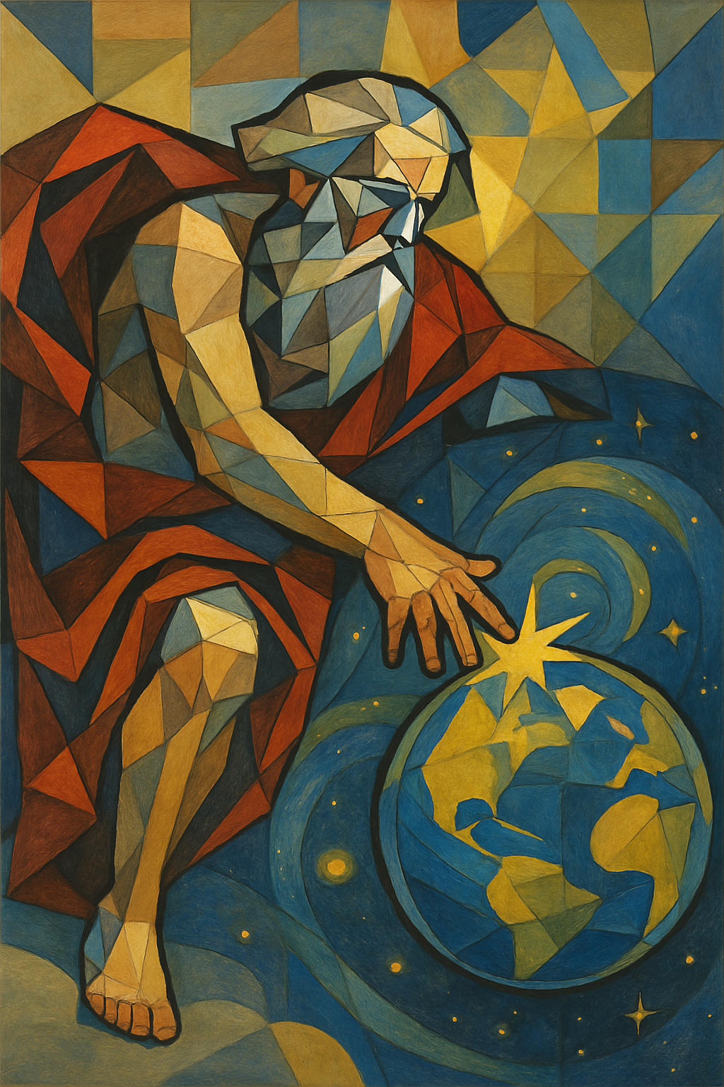 God Creates - Cubism - Scriptures Illustrated