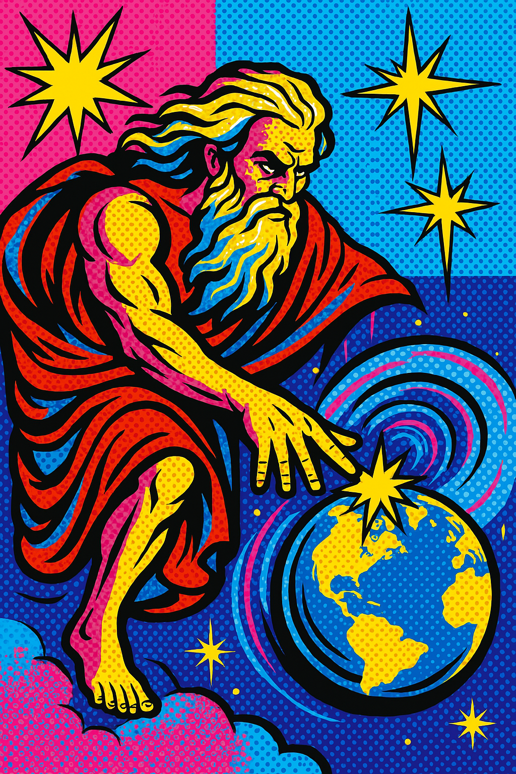 God Creates - Pop Art - Scriptures Illustrated