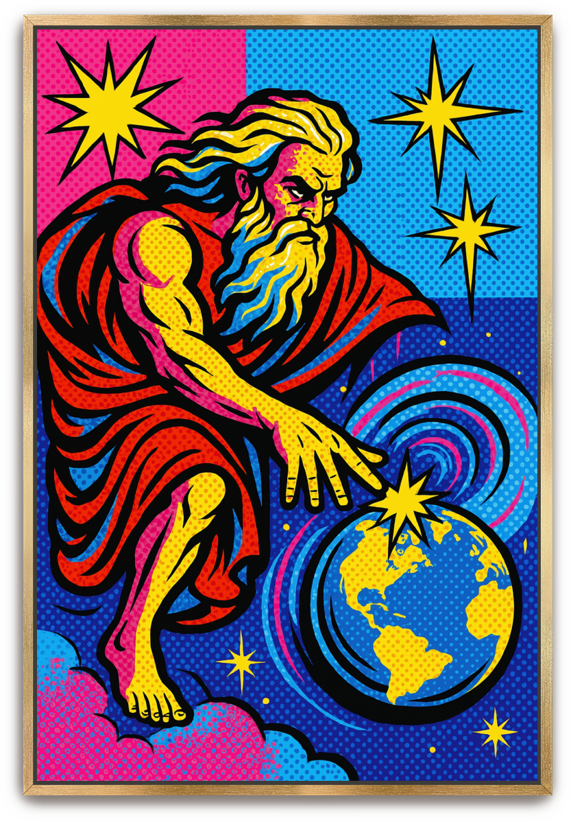 God Creates - Pop Art - Scriptures Illustrated
