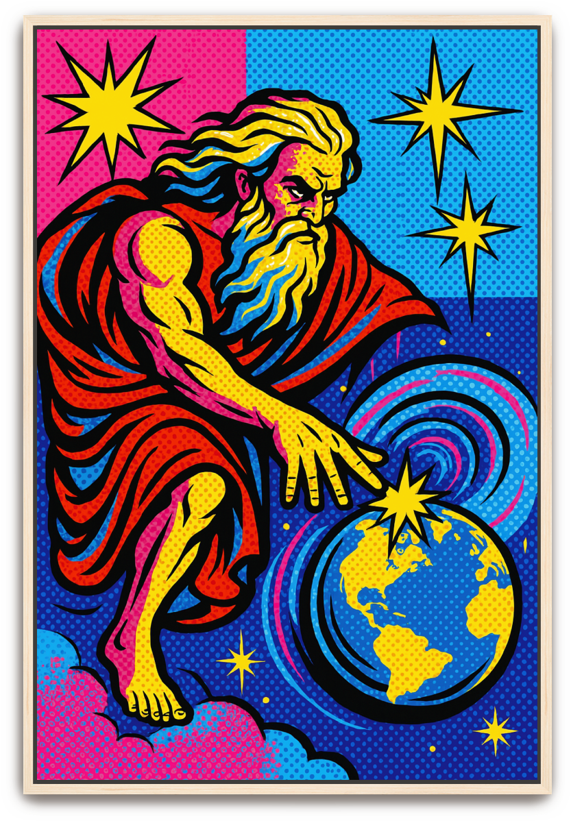 God Creates - Pop Art - Scriptures Illustrated