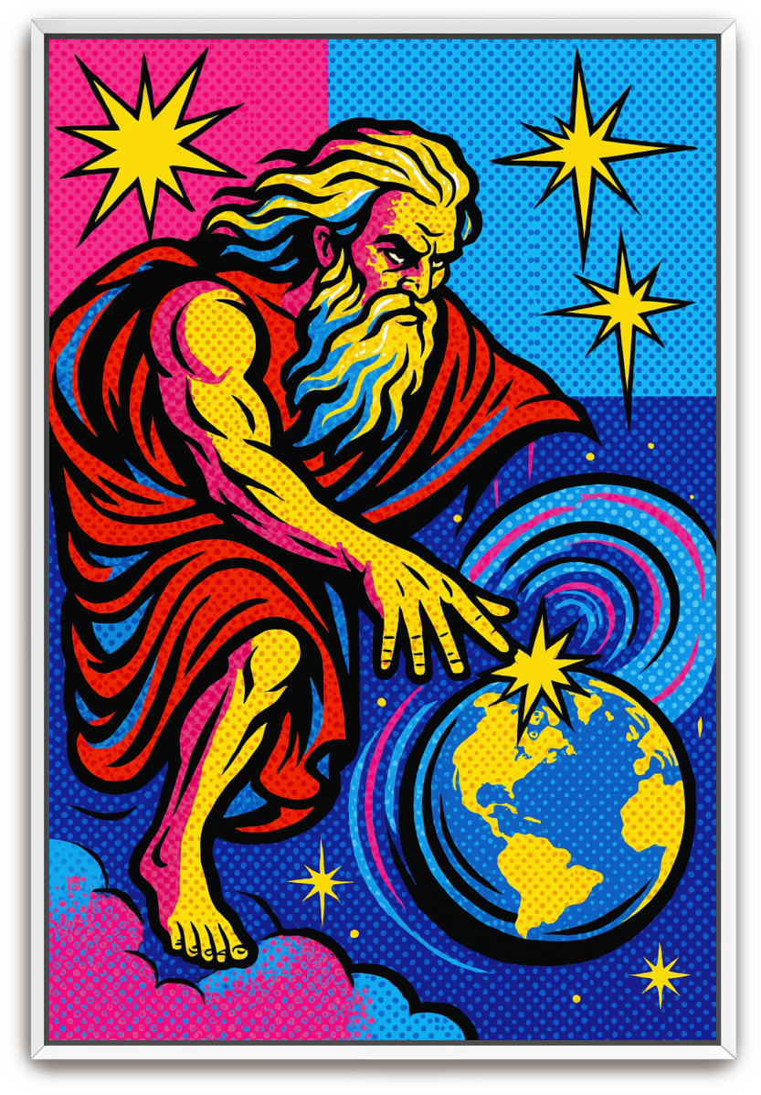 God Creates - Pop Art - Scriptures Illustrated