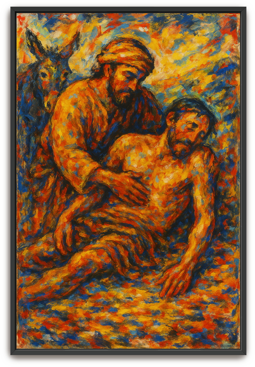 Good Samaritan - Abstract Expressionism - Scriptures Illustrated