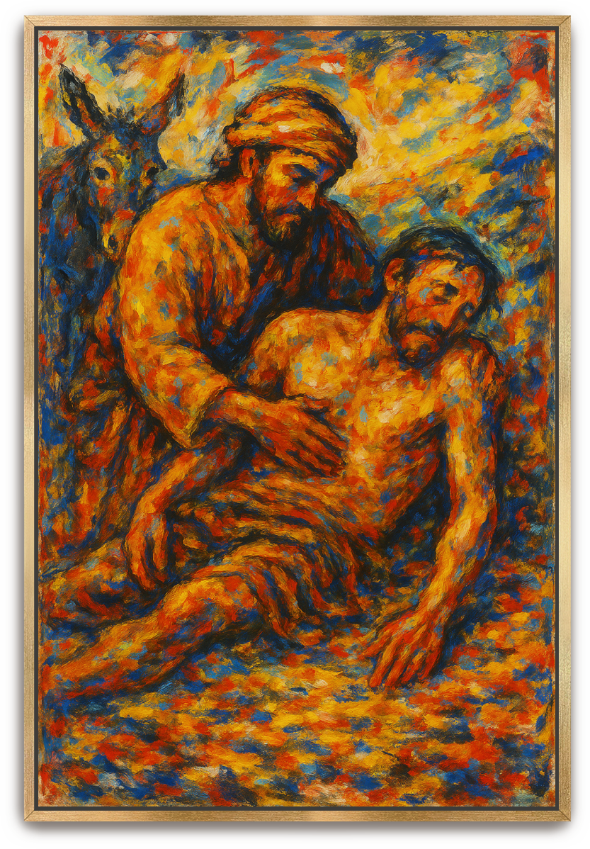 Good Samaritan - Abstract Expressionism - Scriptures Illustrated