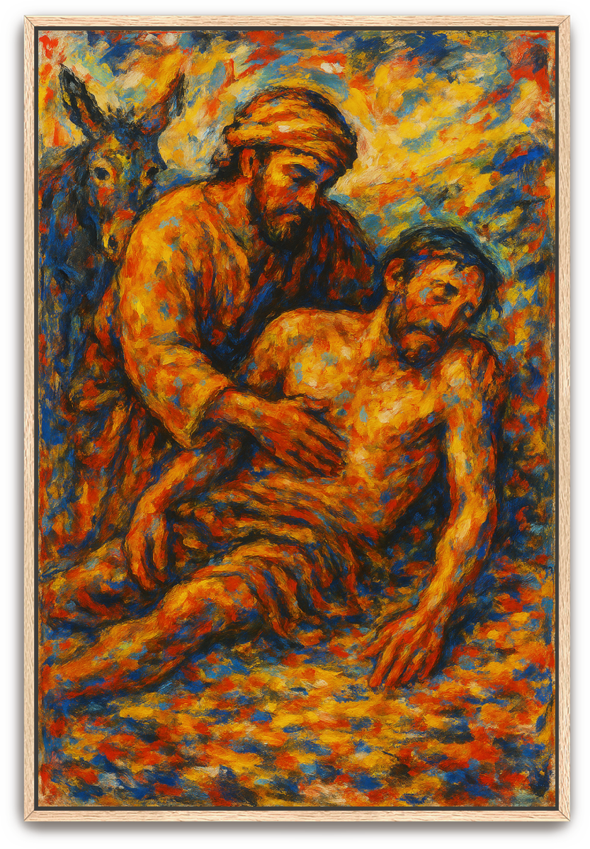 Good Samaritan - Abstract Expressionism - Scriptures Illustrated