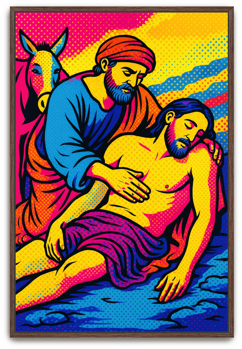 Good Samaritan - Pop Art - Scriptures Illustrated
