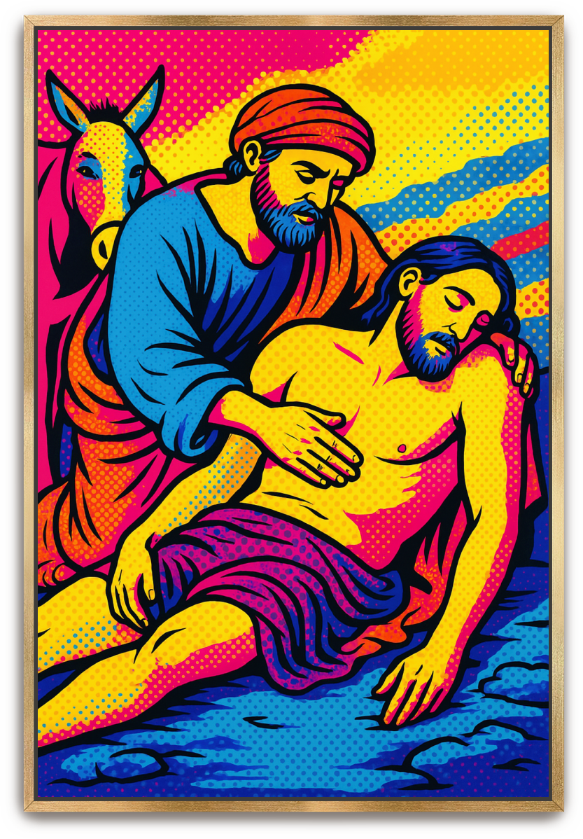 Good Samaritan - Pop Art - Scriptures Illustrated