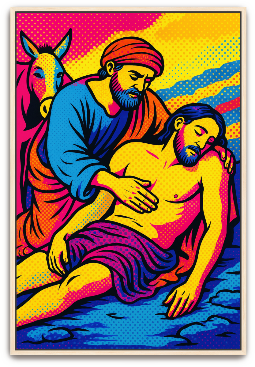 Good Samaritan - Pop Art - Scriptures Illustrated
