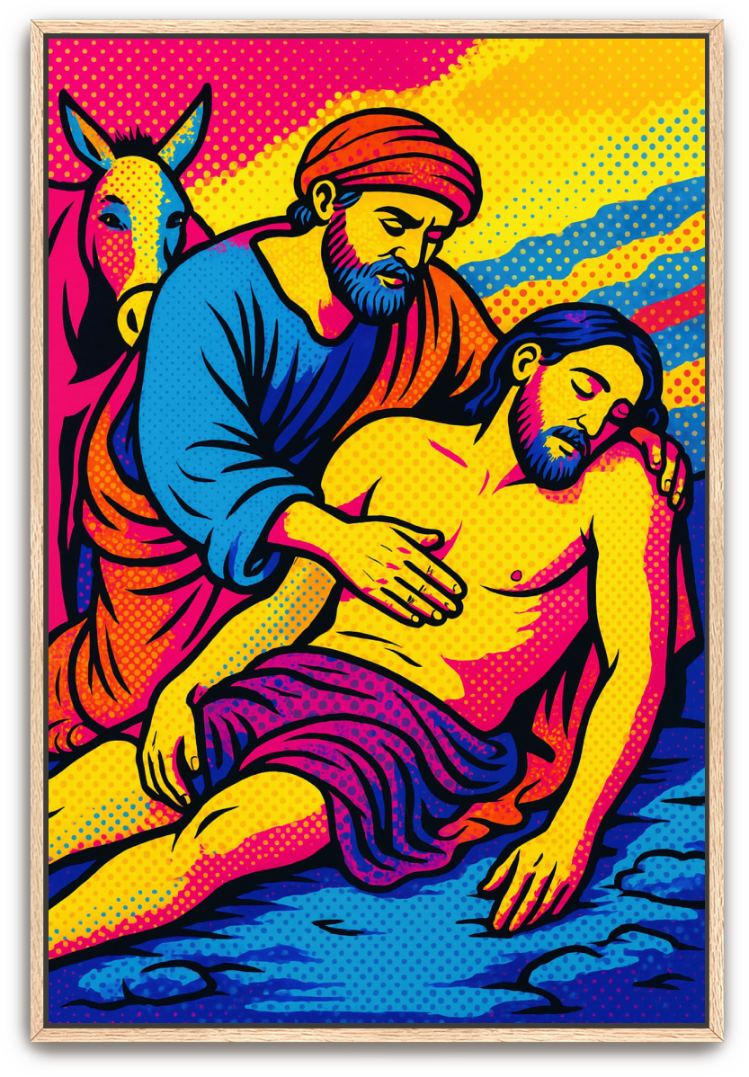 Good Samaritan - Pop Art - Scriptures Illustrated