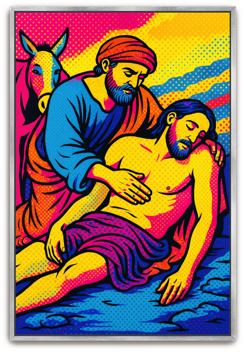 Good Samaritan - Pop Art - Scriptures Illustrated