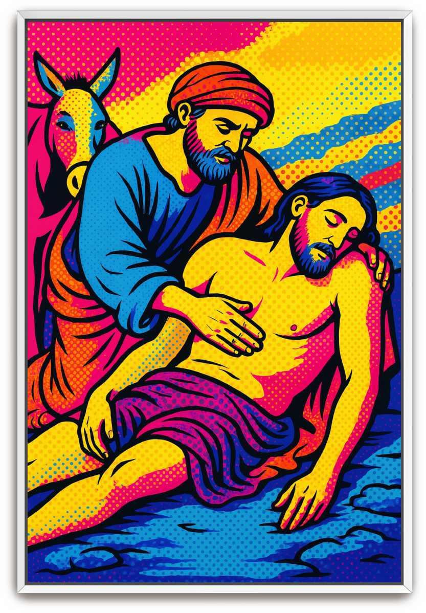 Good Samaritan - Pop Art - Scriptures Illustrated