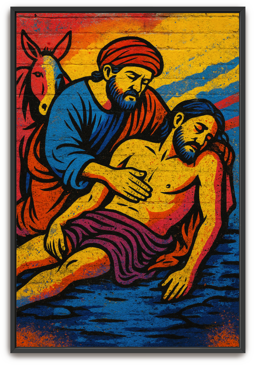 Good Samaritan - Street Art - Scriptures Illustrated