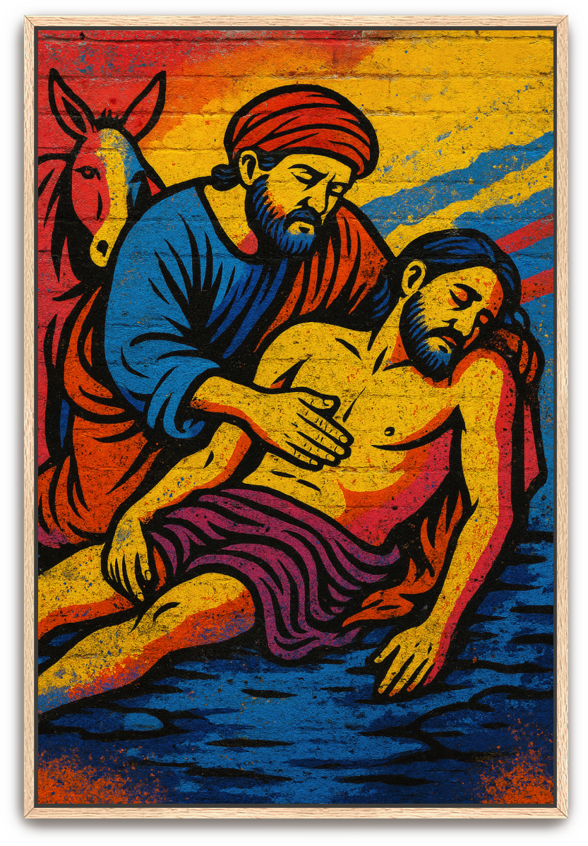 Good Samaritan - Street Art - Scriptures Illustrated