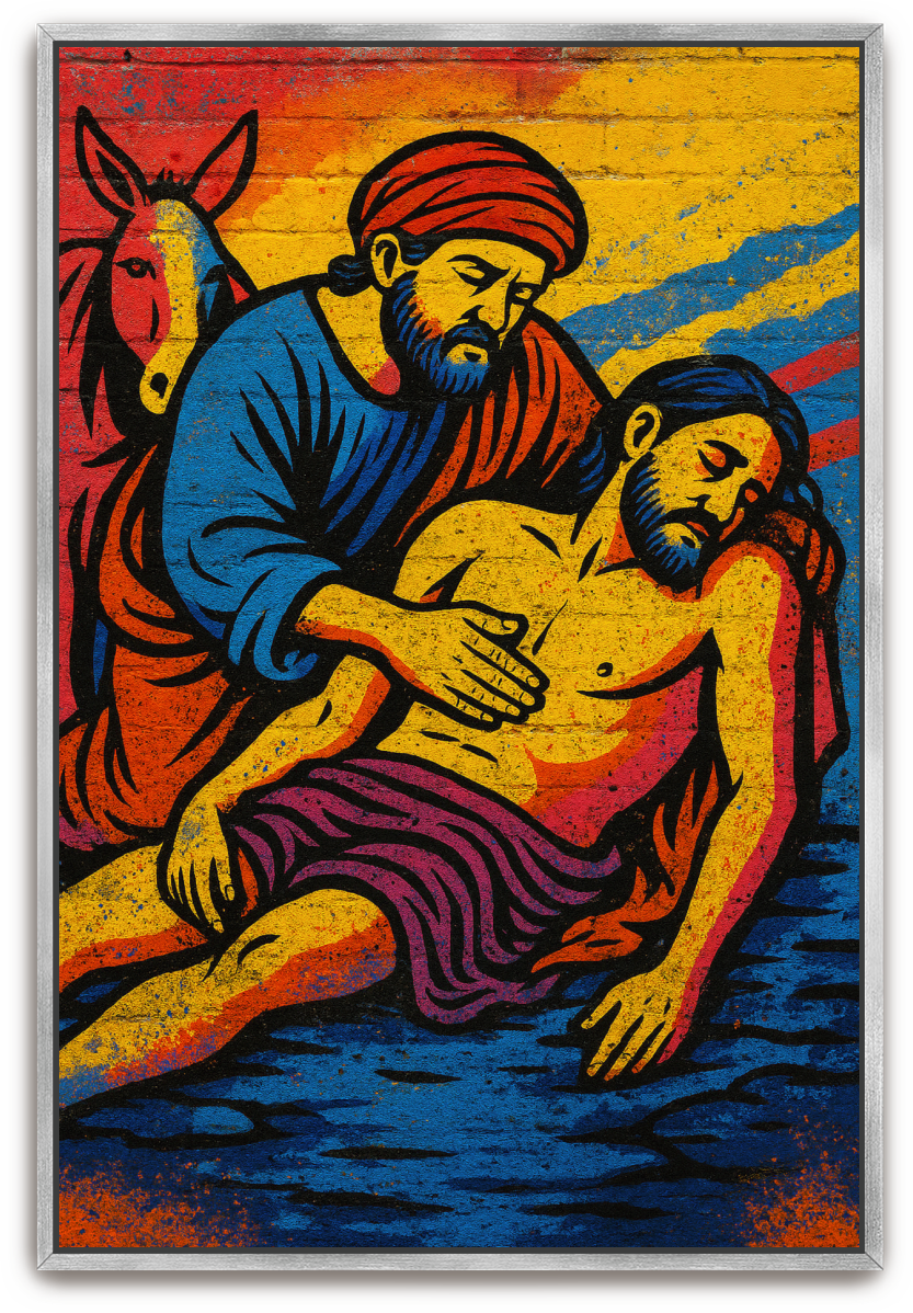 Good Samaritan - Street Art - Scriptures Illustrated