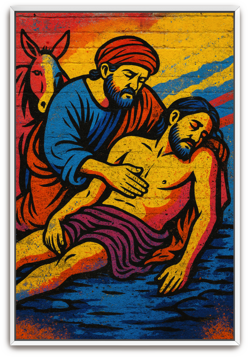 Good Samaritan - Street Art - Scriptures Illustrated