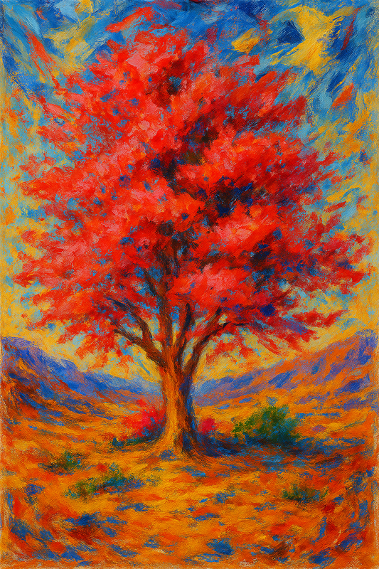 Hadassah Tree - Abstract Expressionism