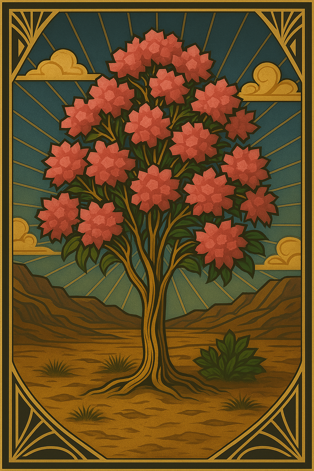 Hadassah Tree - Art Deco - Scriptures Illustrated