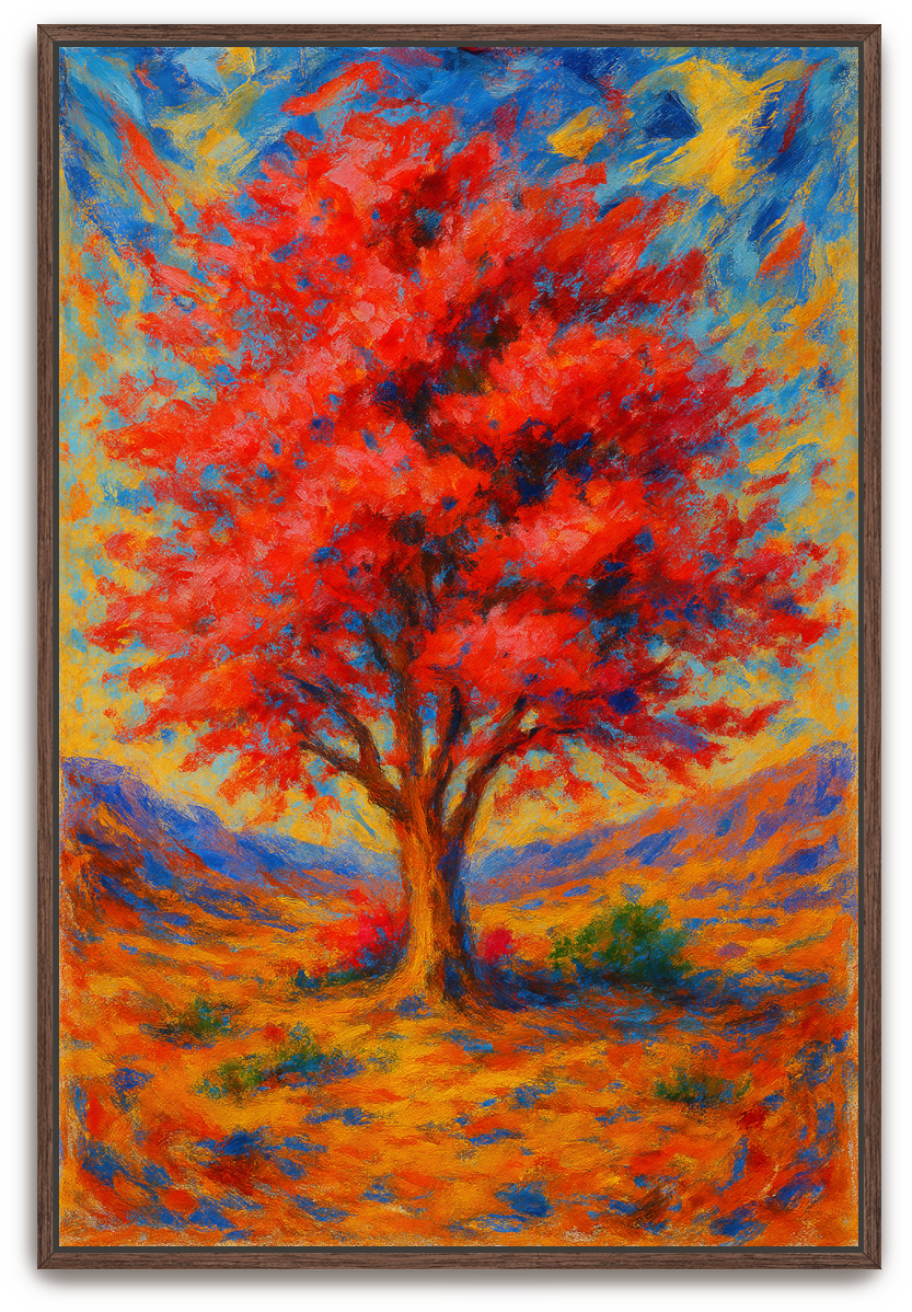 Hadassah Tree - Abstract Expressionism