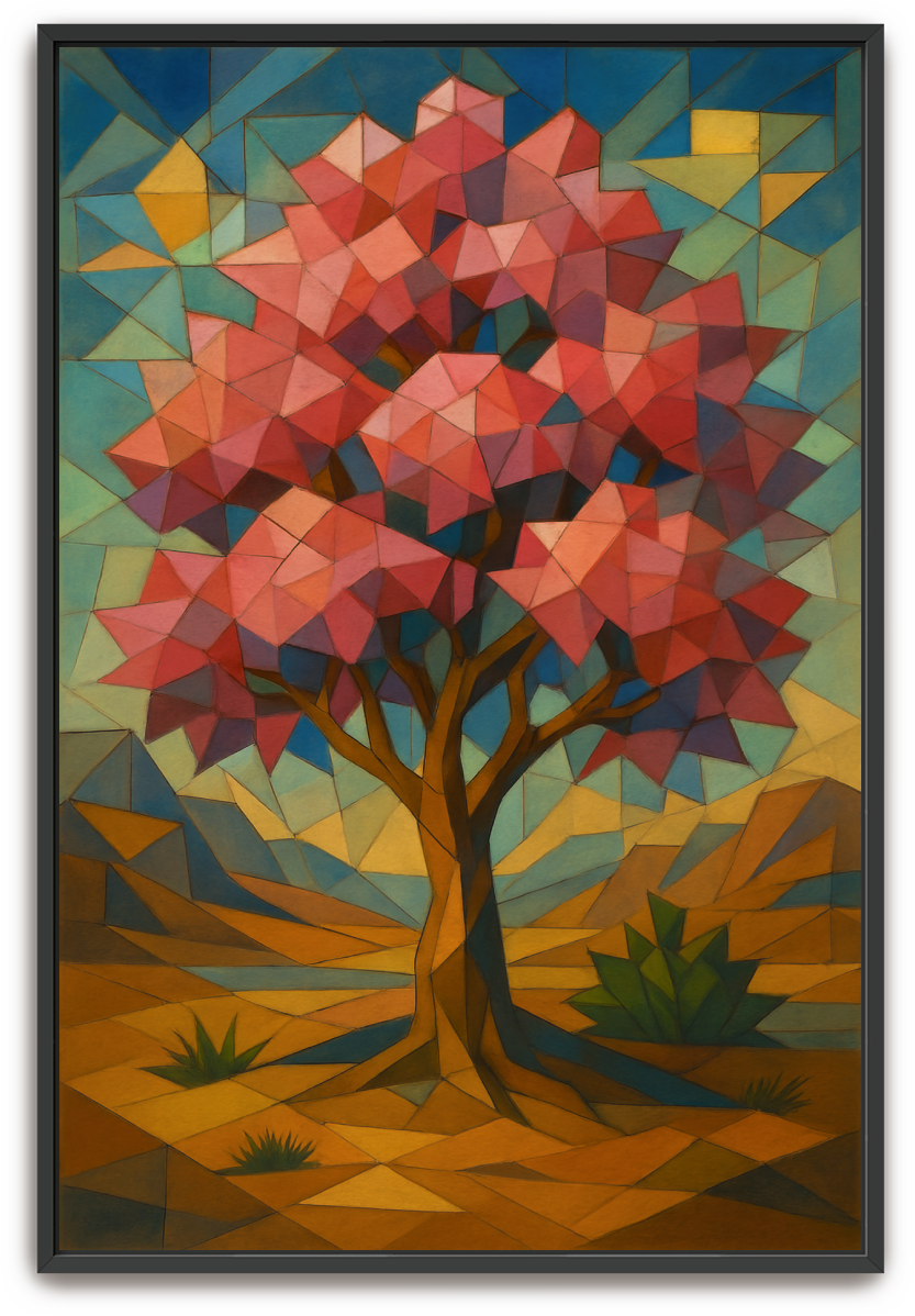 Hadassah Tree - Cubism - Scriptures Illustrated