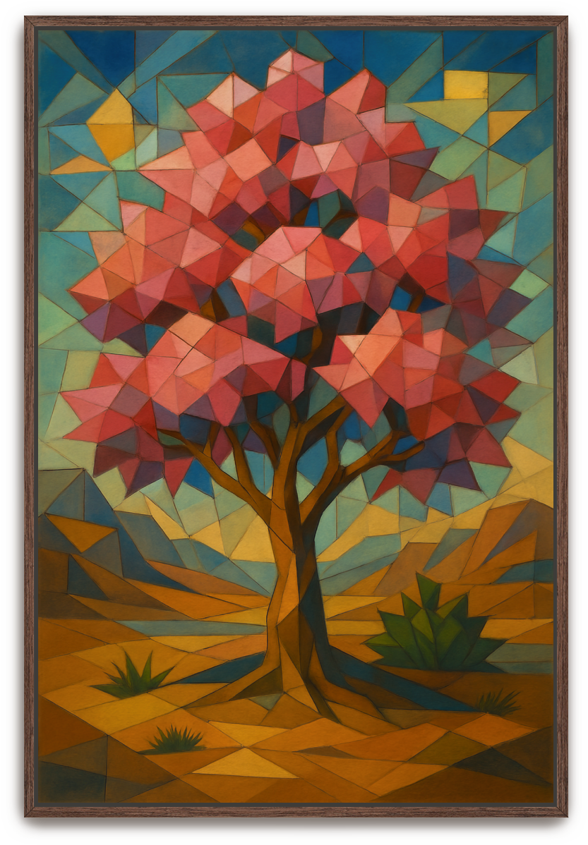 Hadassah Tree - Cubism - Scriptures Illustrated