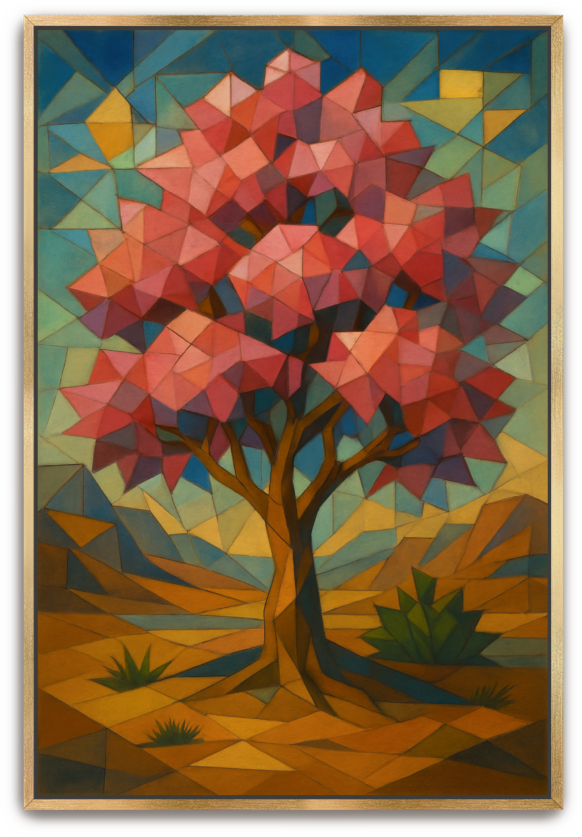 Hadassah Tree - Cubism - Scriptures Illustrated