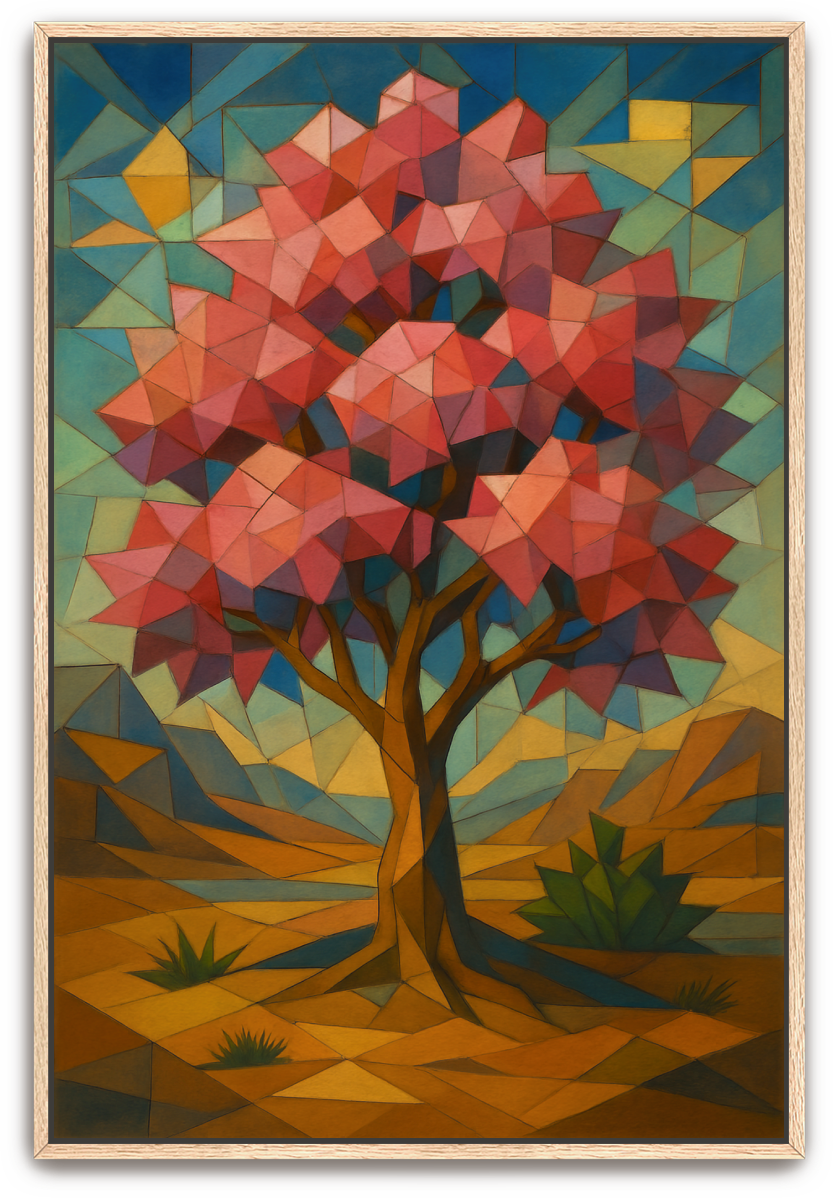 Hadassah Tree - Cubism - Scriptures Illustrated