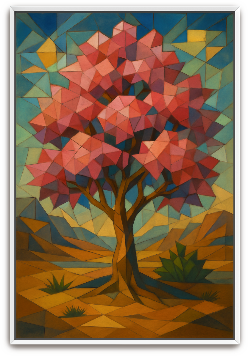 Hadassah Tree - Cubism - Scriptures Illustrated