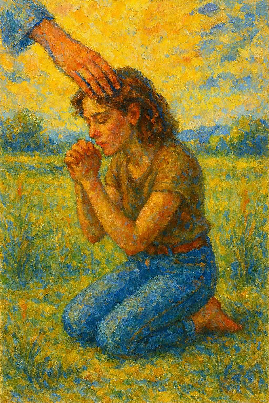 Humbled Prayer 2 - Impressionism - Scriptures Illustrated
