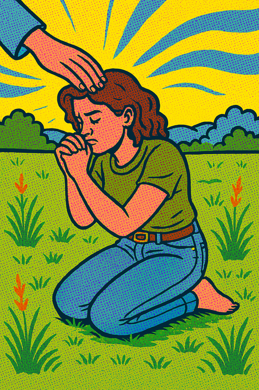 Humbled Prayer 2 - Pop Art - Scriptures Illustrated