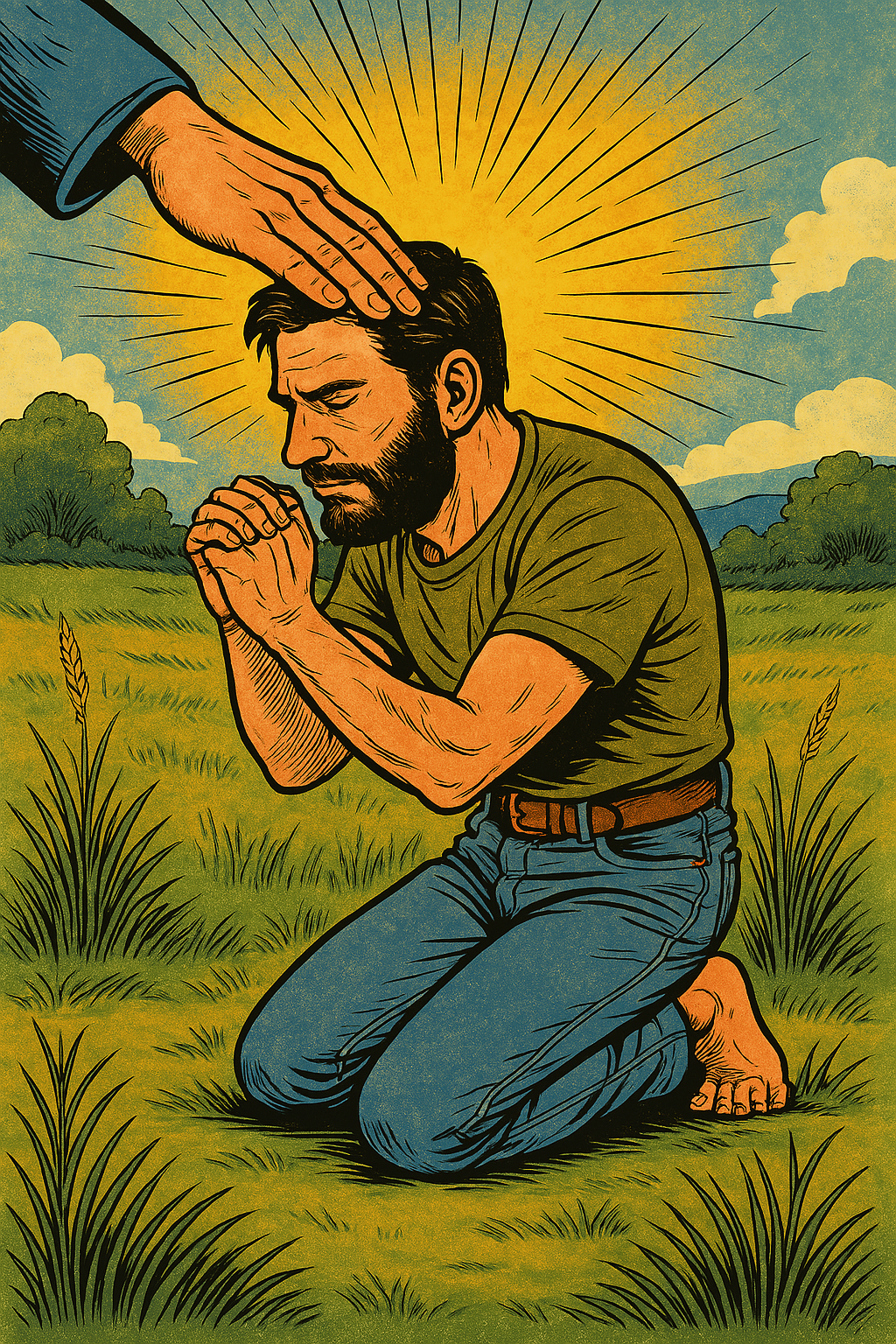 Humbled Prayer - Illustration - Scriptures Illustrated
