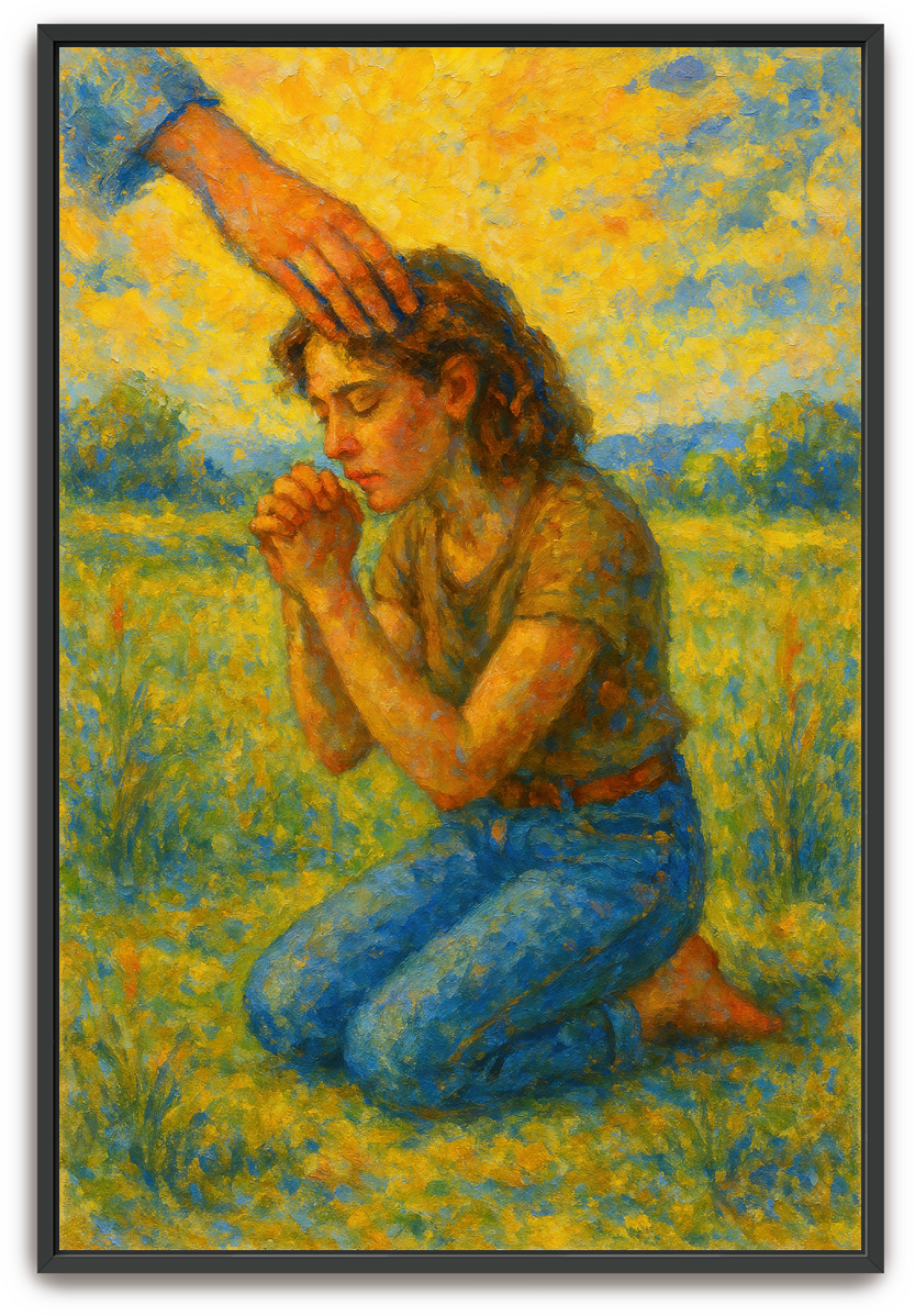 Humbled Prayer 2 - Impressionism - Scriptures Illustrated