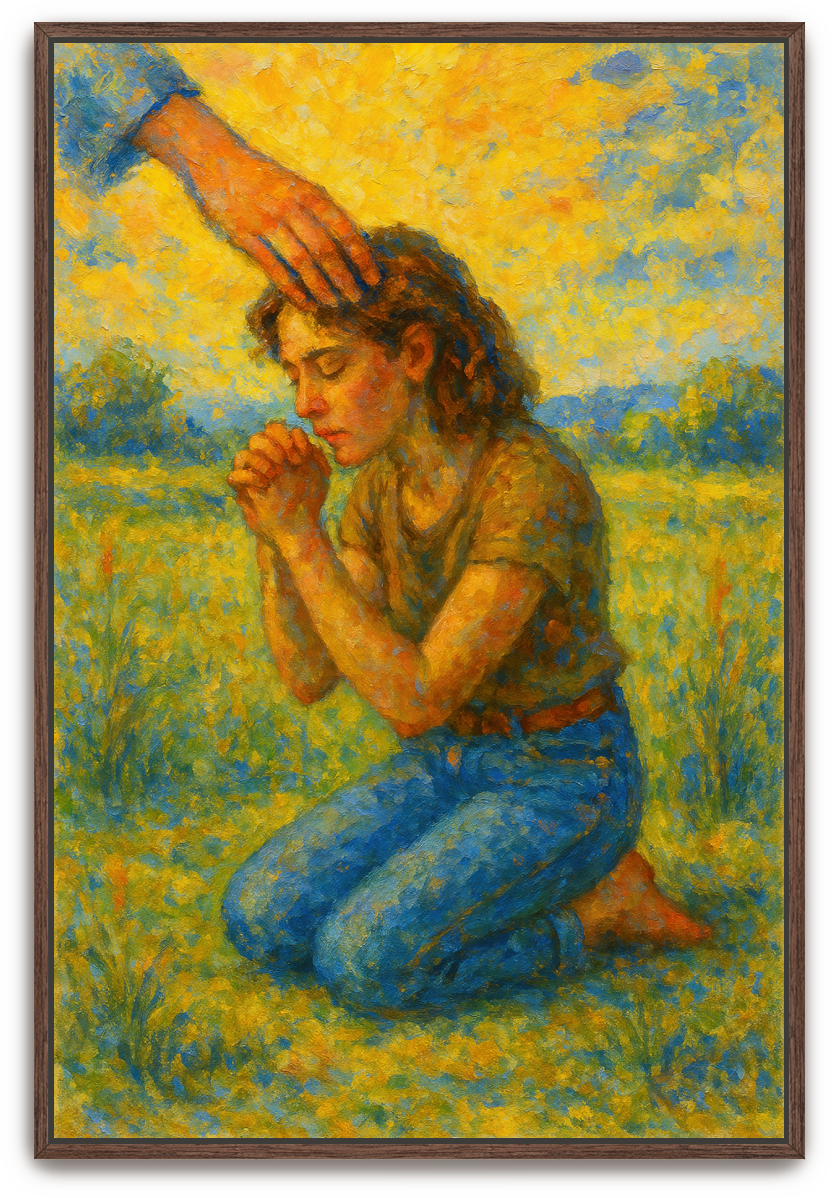 Humbled Prayer 2 - Impressionism - Scriptures Illustrated