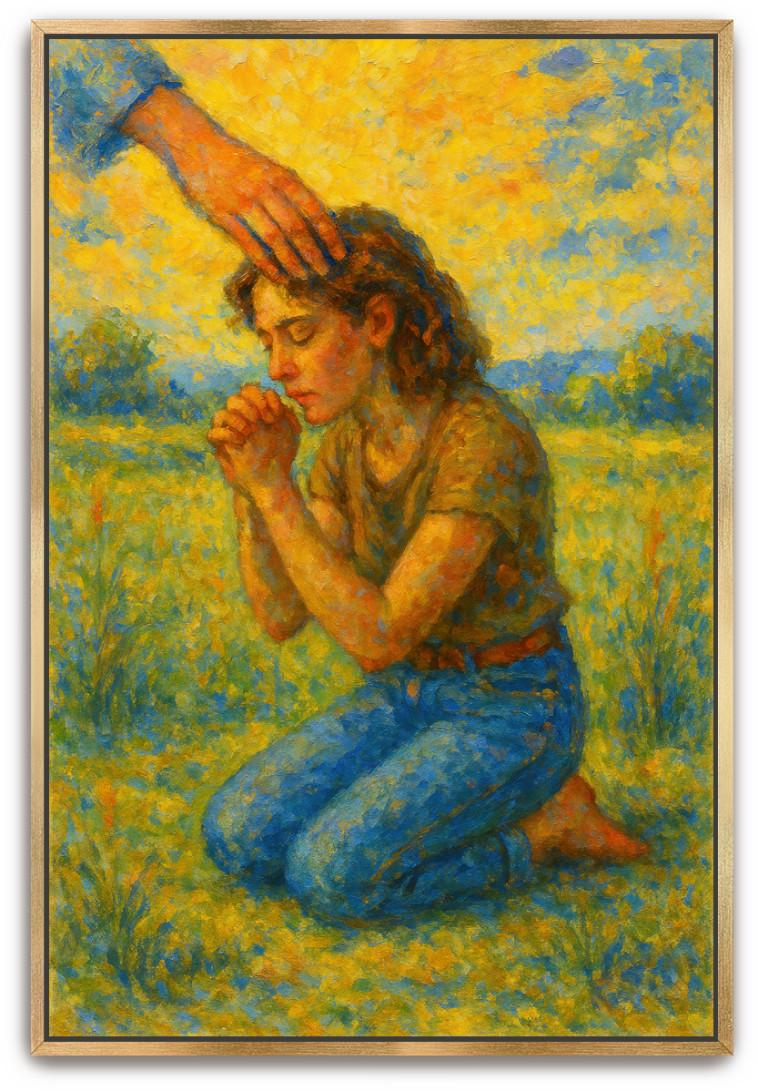 Humbled Prayer 2 - Impressionism - Scriptures Illustrated