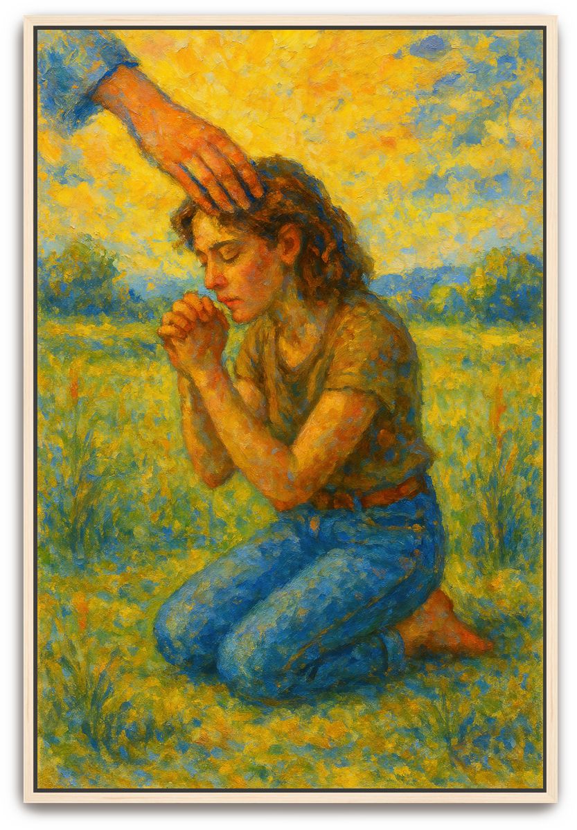 Humbled Prayer 2 - Impressionism - Scriptures Illustrated