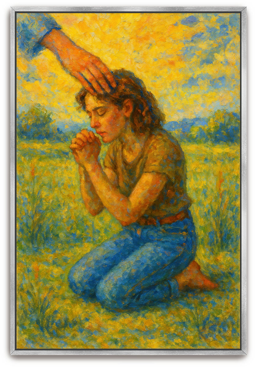 Humbled Prayer 2 - Impressionism - Scriptures Illustrated