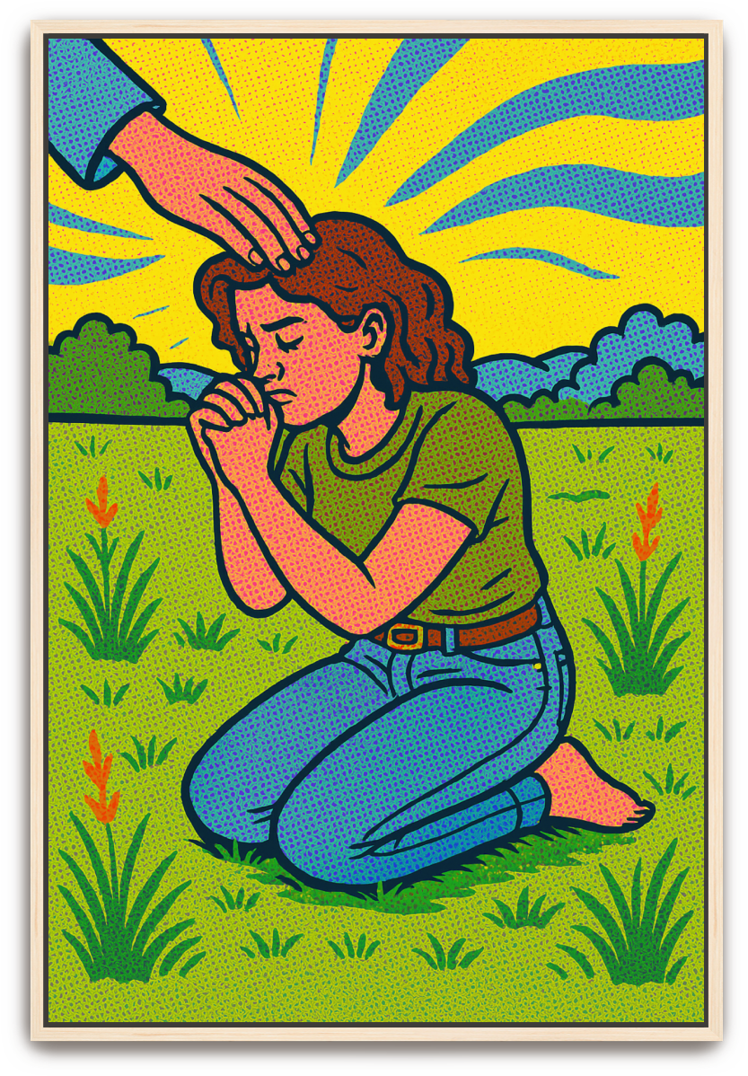 Humbled Prayer 2 - Pop Art - Scriptures Illustrated