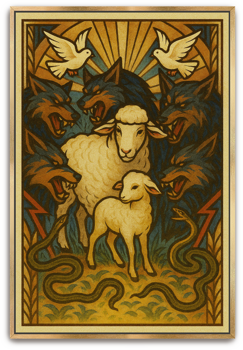 In the Midst - Art Deco - Scriptures Illustrated