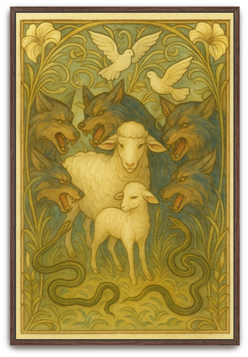 In the Midst - Art Nouveau - Scriptures Illustrated