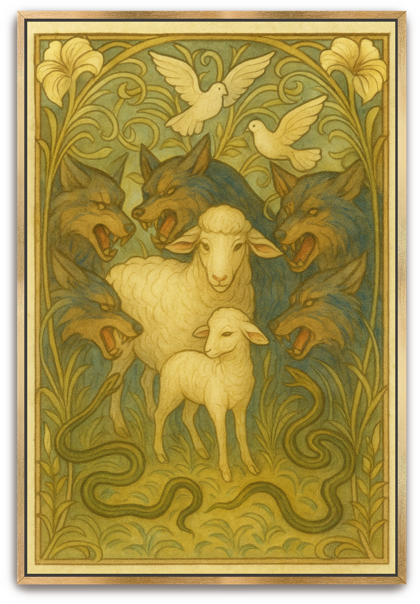 In the Midst - Art Nouveau - Scriptures Illustrated